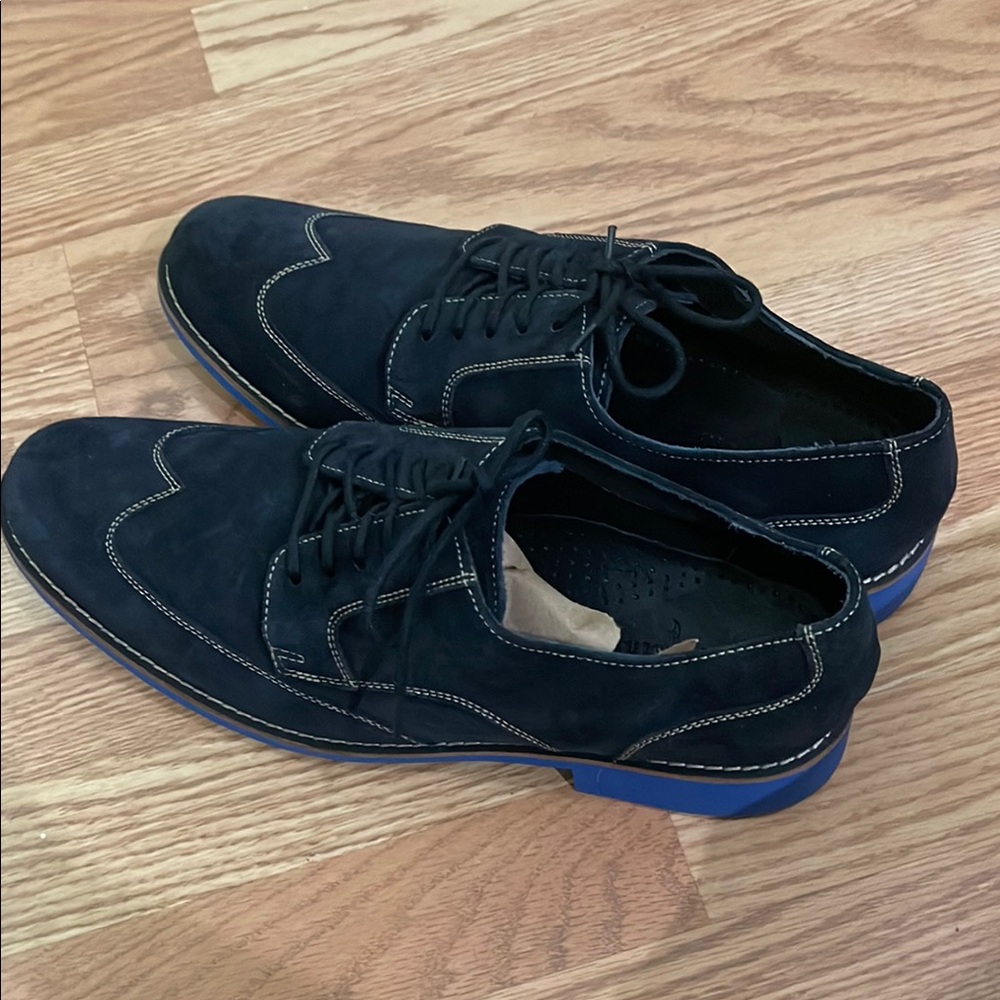 Men's Cole Haan Black Suede Dress Shoes